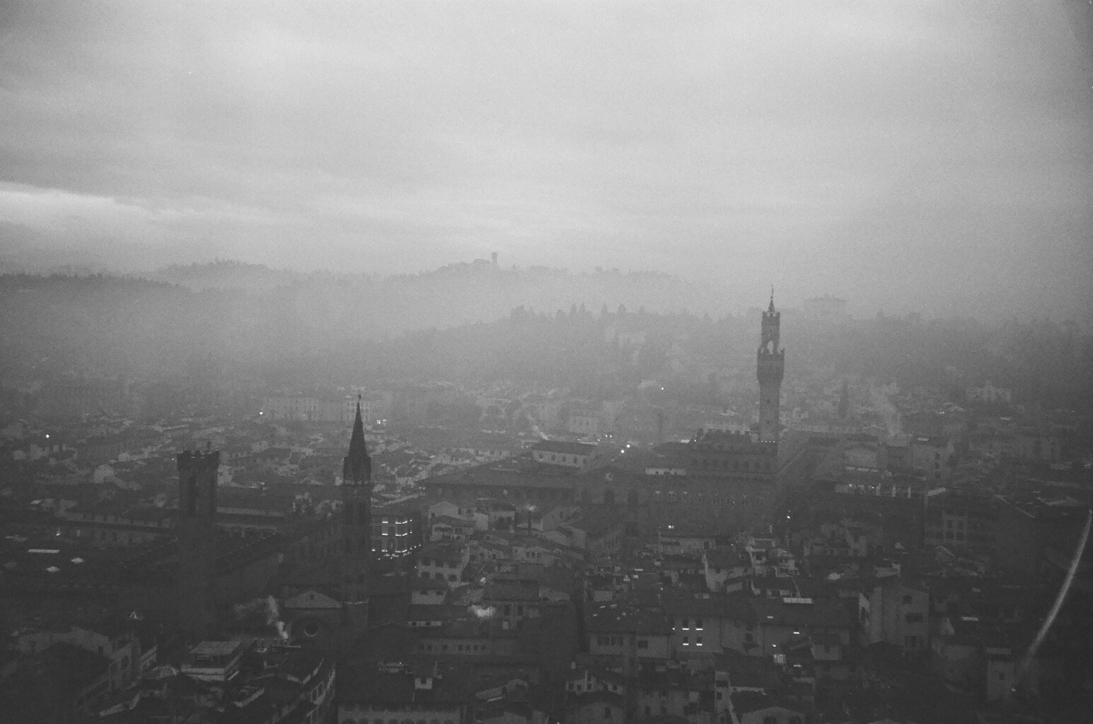 Florence on black-and-white film