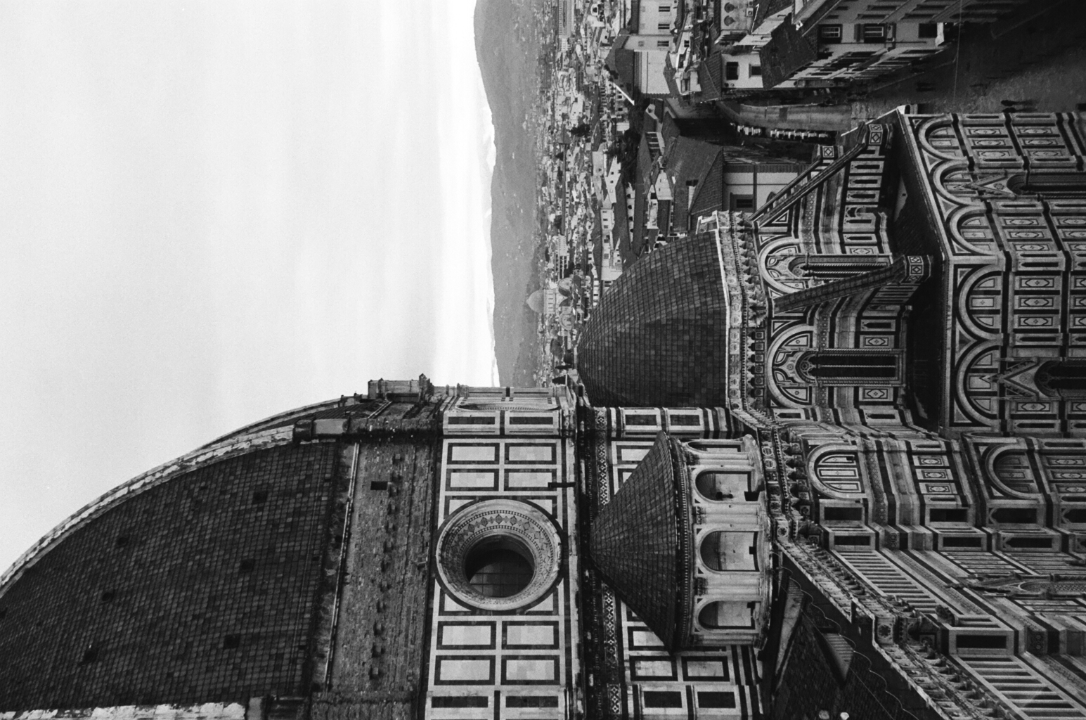 Florence on black-and-white film