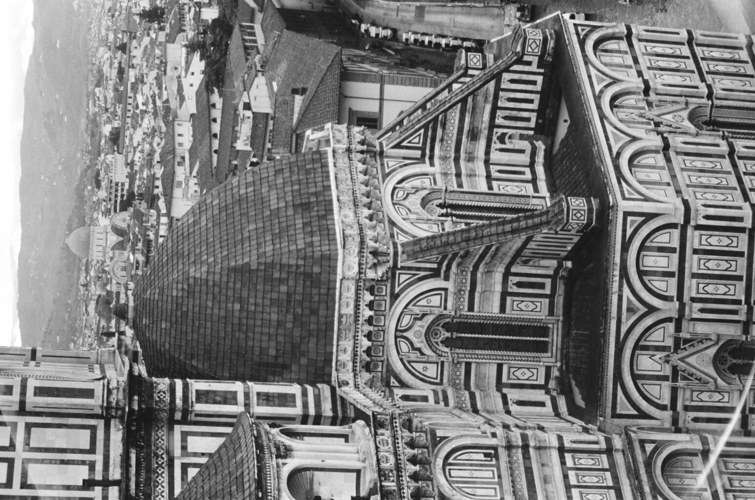 Florence on black-and-white film